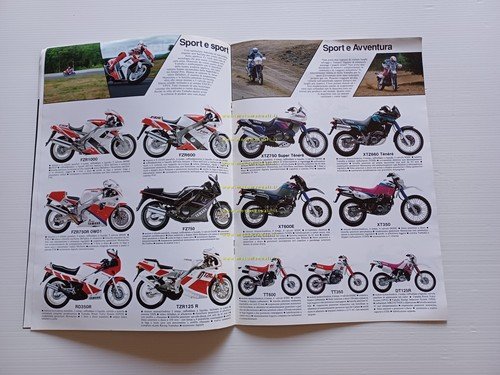 Yamaha produzione modelli 1992 depliant originale italiano