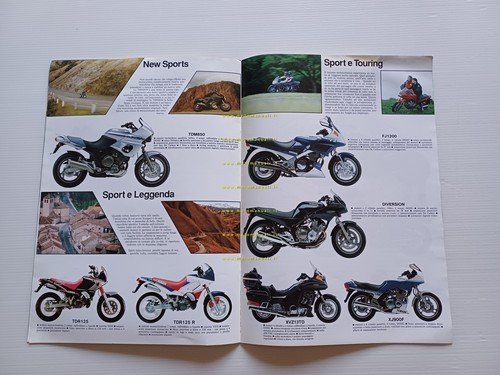 Yamaha produzione modelli 1992 depliant originale italiano