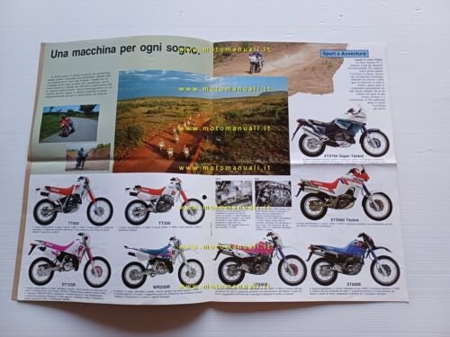 Yamaha produzione modelli 1993 depliant originale italiano