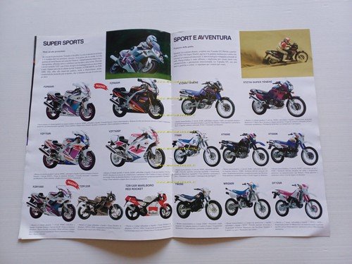 Yamaha produzione modelli 1994 depliant originale italiano