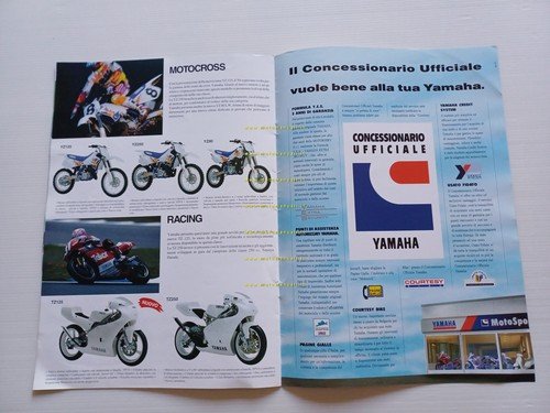 Yamaha produzione modelli 1994 depliant originale italiano