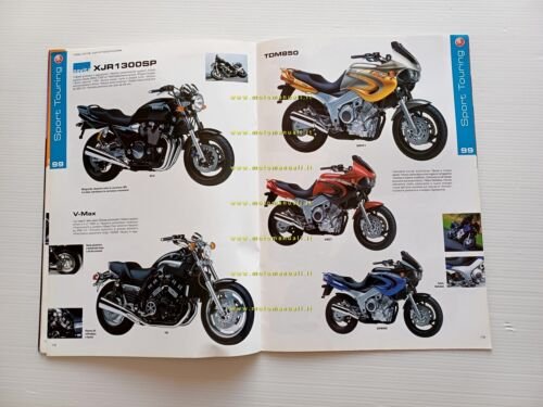 Yamaha produzione modelli 1999 depliant italiano originale