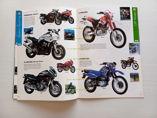 Yamaha produzione modelli 1999 depliant italiano originale