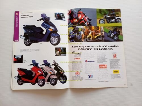 Yamaha produzione modelli 1999 depliant italiano originale