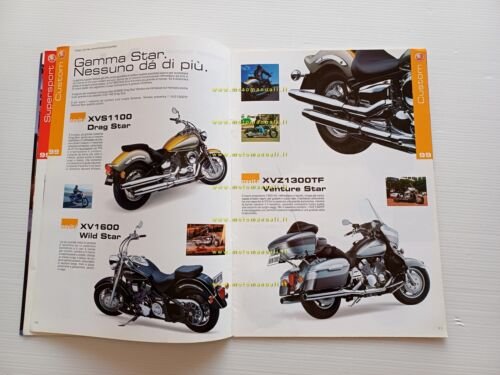 Yamaha produzione modelli 1999 depliant italiano originale