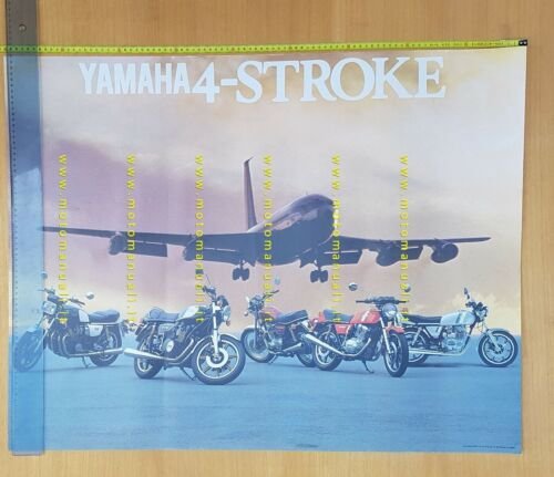 Yamaha produzione modelli 4 tempi 1979 manifesto poster originale no …