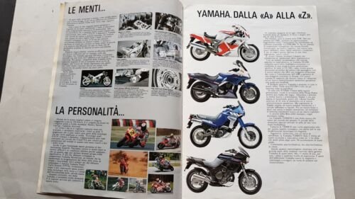 Yamaha produzione modelli moto 1991 depliant originale motorcycle brochure