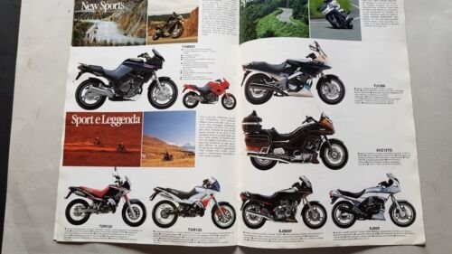 Yamaha produzione modelli moto 1991 depliant originale motorcycle brochure