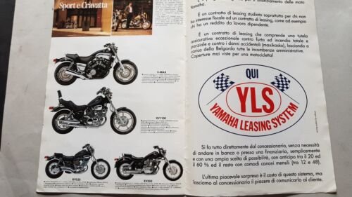 Yamaha produzione modelli moto 1991 depliant originale motorcycle brochure
