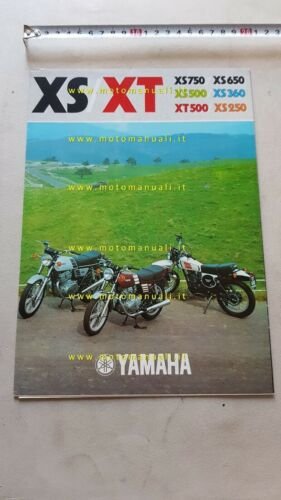 Yamaha PRODUZIONE MODELLI XS - XT 500 1977 depliant moto …