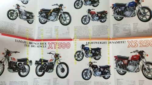 Yamaha PRODUZIONE MODELLI XS - XT 500 1977 depliant moto …