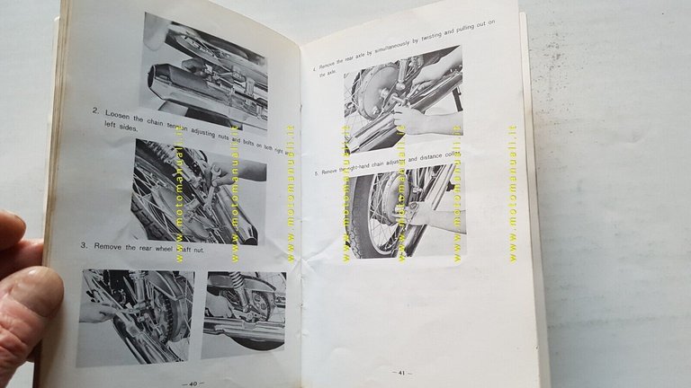 YAMAHA R5F 350 1972 manuale uso manutenzione originale INGLESE owner's …