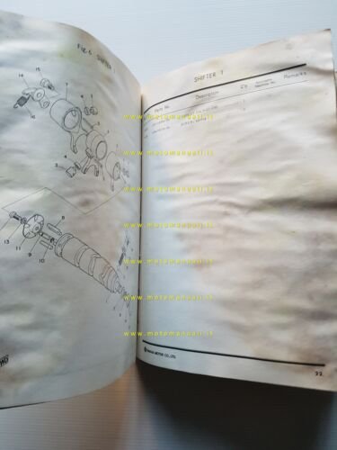 Yamaha RD 125 1973 catalogo ricambi originale spare parts catalogue