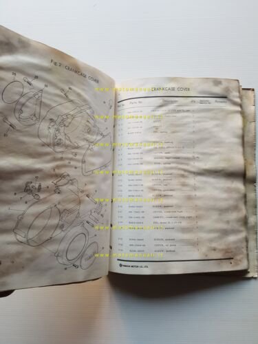 Yamaha RD 125 1973 catalogo ricambi originale spare parts catalogue