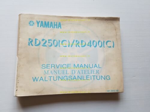 Yamaha RD 250 - 400 1A0 1976 manuale officina originale