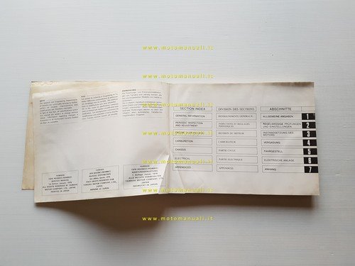 Yamaha RD 250 - 400 1A0 1976 manuale officina originale