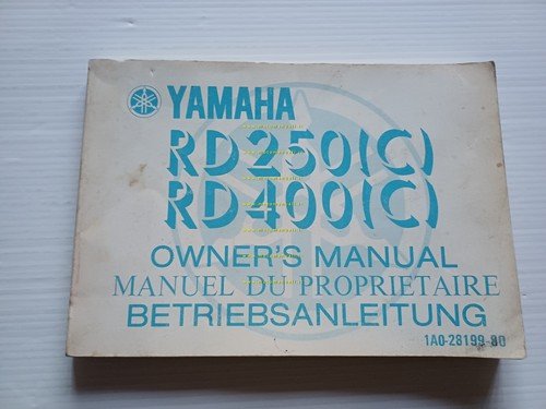Yamaha RD 250 - RD 400 1A0 1976 manuale uso …