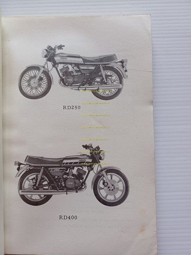 Yamaha RD 250 1A2 - RD 400 1A3 1976 catalogo …