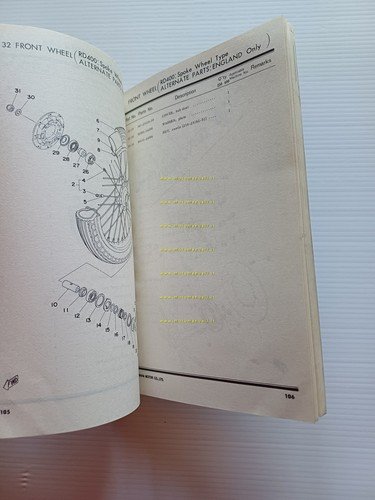 Yamaha RD 250 1A2 - RD 400 1A3 1976 catalogo …