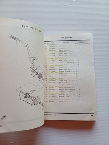 Yamaha RD 250 1A2 - RD 400 1A3 1976 catalogo …