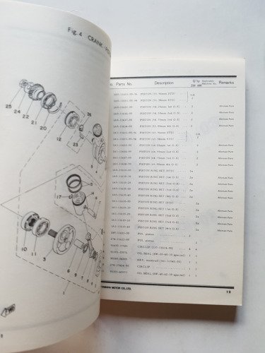 Yamaha RD 250 (1A2-1R9) - RD 400 (1A3) 1977 catalogo …