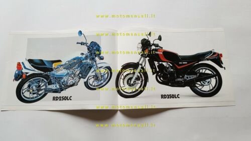 Yamaha RD 350 - 250 LC 1981 depliant MOTO originale …