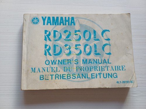 YAMAHA RD 350 - 250 LC 4L1 1981-82 manuale uso …