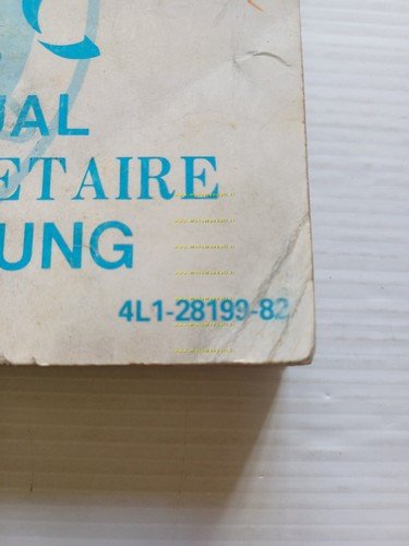 YAMAHA RD 350 - 250 LC 4L1 1981-82 manuale uso …