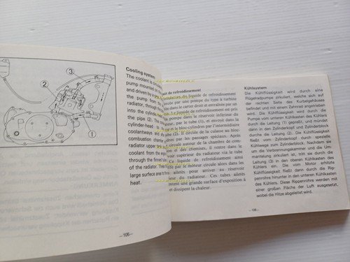 YAMAHA RD 350 - 250 LC 4L1 1981-82 manuale uso …