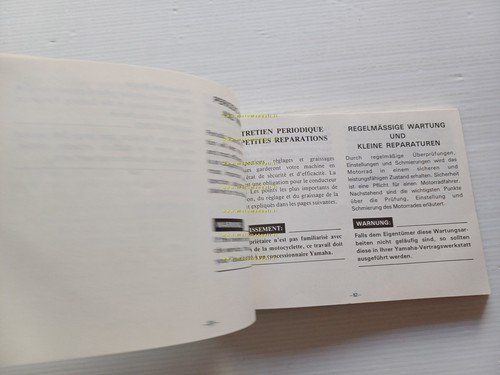 YAMAHA RD 350 - 250 LC 4L1 1981-82 manuale uso …