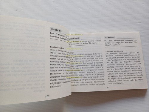 YAMAHA RD 350 - 250 LC 4L1 1981-82 manuale uso …