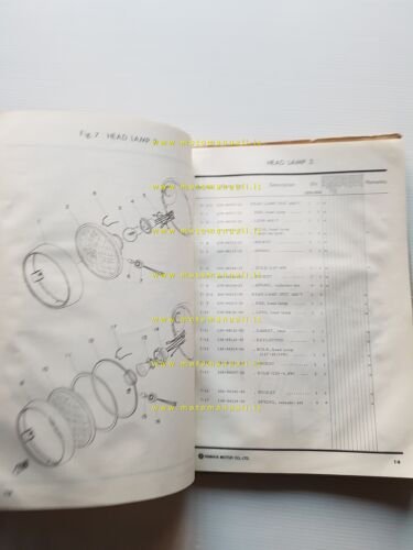 Yamaha RD 350 - RD 250 1972-73 catalogo ricambi originale …