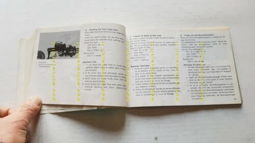 YAMAHA RD 350-250 B 1974 manuale uso manutenzione originale MOTO …