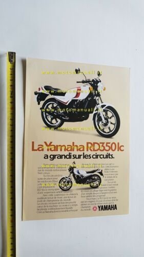 Yamaha RD 350 LC 1981 depliant francese originale FRENCH brochure