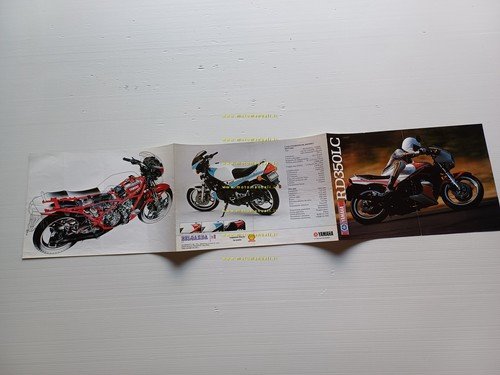 Yamaha RD 350 LC 1983 depliant moto ITALIANO originale brochure