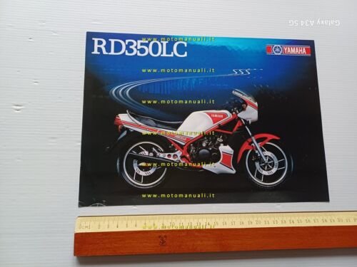 Yamaha RD 350 LC 1983 depliant MULTILINGUE originale