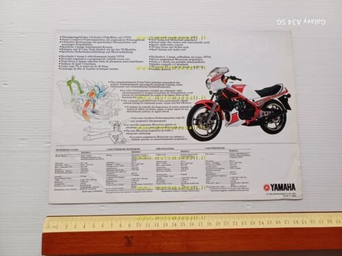 Yamaha RD 350 LC 1983 depliant MULTILINGUE originale