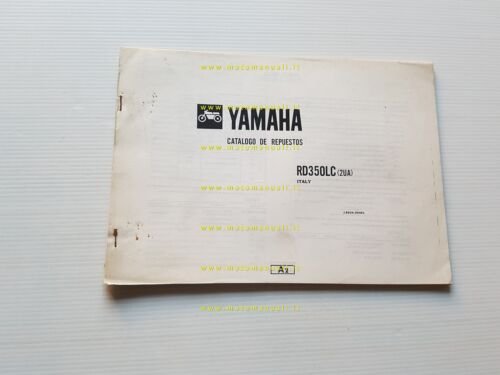 Yamaha RD 350 LC 2UA 1988 catalogo ricambi originale spare …