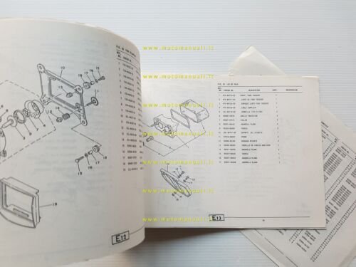 Yamaha RD 350 LC 2UA 1988 catalogo ricambi originale spare …