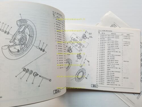 Yamaha RD 350 LC 2UA 1988 catalogo ricambi originale spare …
