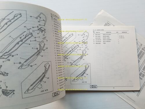 Yamaha RD 350 LC 2UA 1988 catalogo ricambi originale spare …