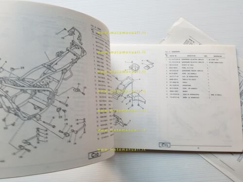 Yamaha RD 350 LC 2UA 1988 catalogo ricambi originale spare …