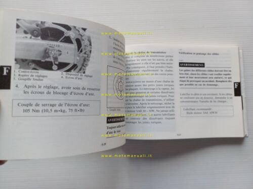 Yamaha RD 350 LC-LCF 1UA 1985-86 manuale uso manutenzione libretto …