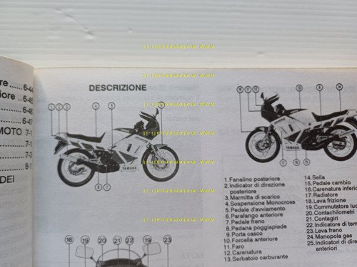 Yamaha RD 350 R 4CE 1991 manuale uso manutenzione italiano …