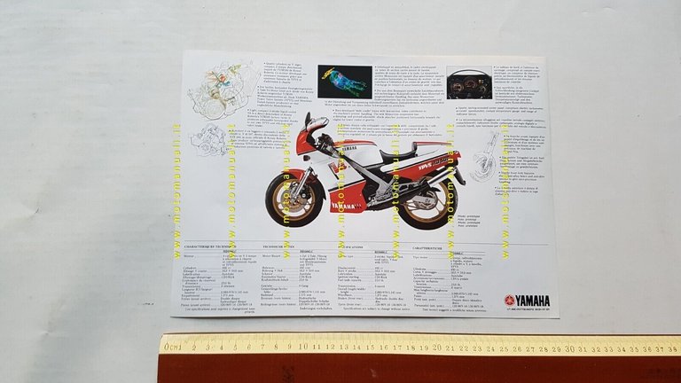 Yamaha RD 500 LC 1984 depliant originale genuine motorcycle brochure