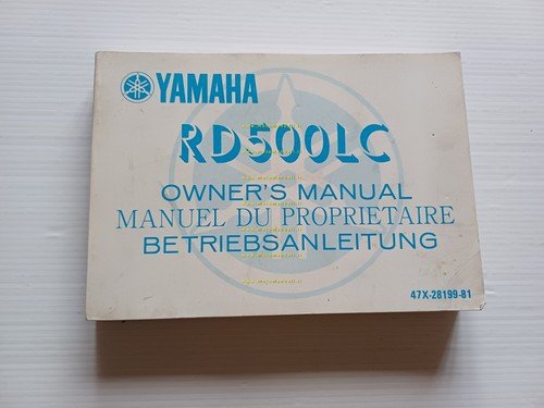 Yamaha RD 500 LC 47X 1984-85 manuale uso manutenzione libretto …