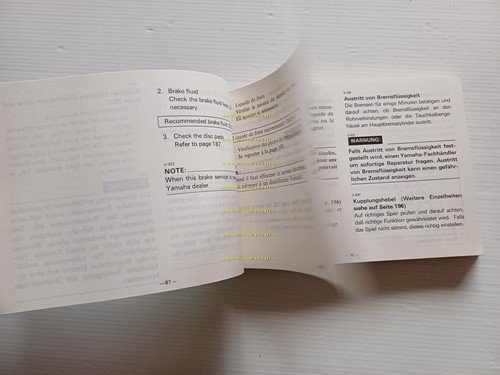 Yamaha RD 500 LC 47X 1984-85 manuale uso manutenzione libretto …