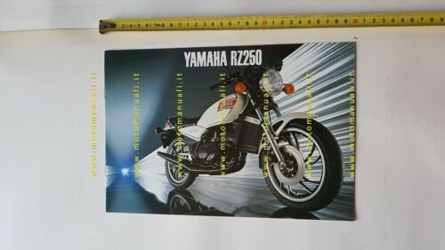 Yamaha RZ 250 1981 depliant Giapponese Moto ORIGINALE brochure
