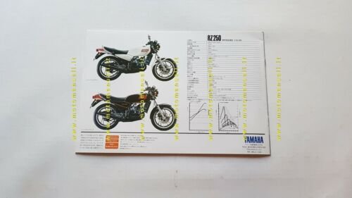 Yamaha RZ 250 1981 depliant Giapponese Moto ORIGINALE brochure