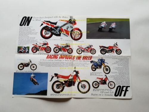 Yamaha salone Tokyo modelli 1987 depliant originale inglese